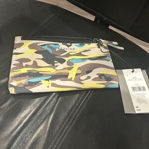 Liebeskind Multicolor Suede Camouflage Wallet Includes Duster for storage NWT